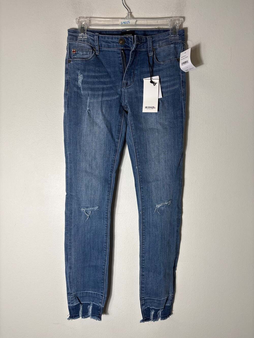NWT Girls Hudson Kids "Jett Ankle Crop" Blue Jeans Sz 16